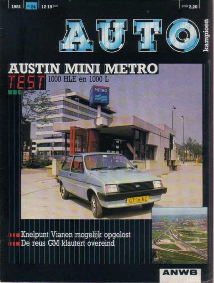 Autokampioen 24 1981 : Austin Metro - Mercury LN7 - BMW E28, Boeken, Auto's | Folders en Tijdschriften, Gelezen, Algemeen, Ophalen of Verzenden