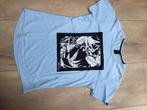 Shirt xl lichtblauw opdruk bladeren, Ophalen of Verzenden, Zo goed als nieuw