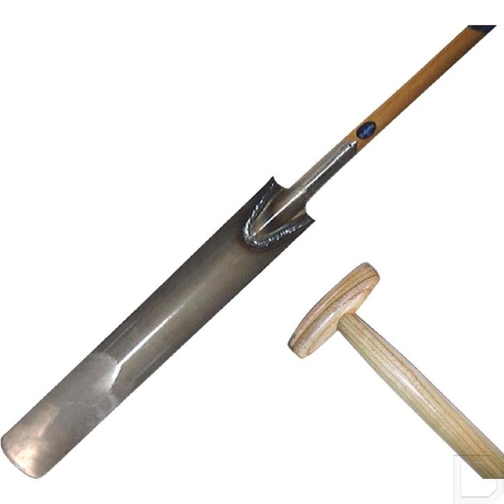 Draineerspade spade met lang rond blad draineren, Tuin en Terras, Hand-tuingereedschap, Nieuw, Schop, Ophalen of Verzenden