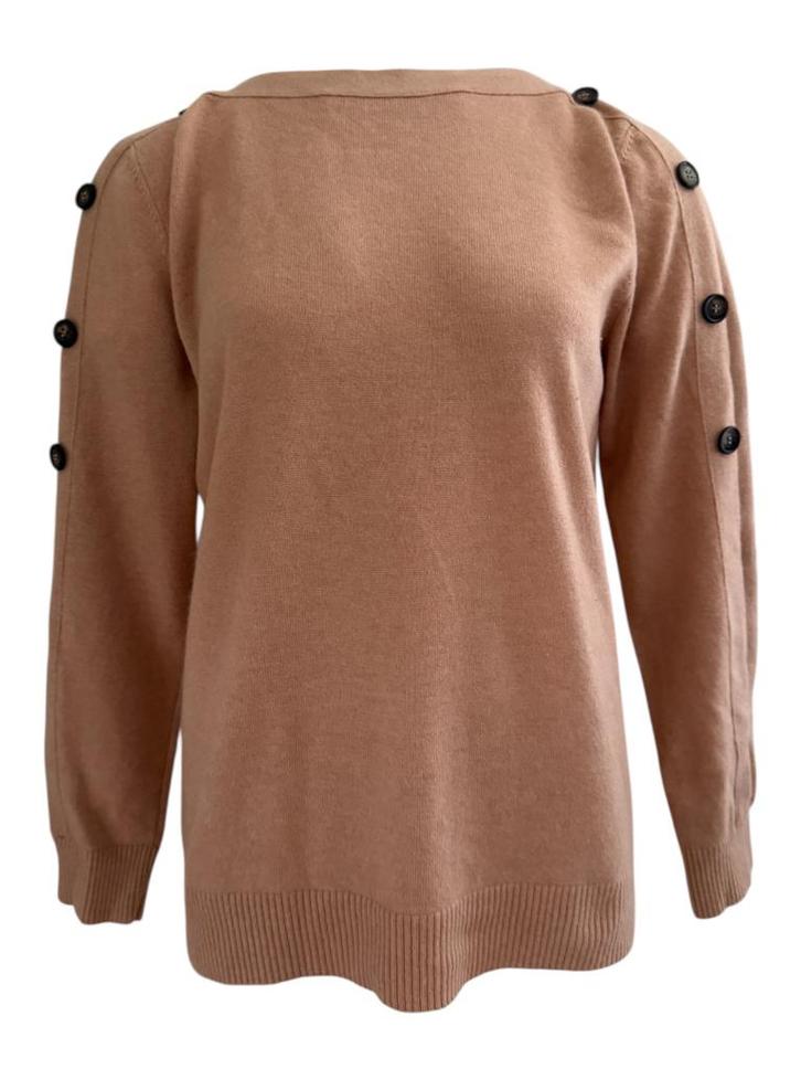 Repeat trui XL, Kleding | Dames, Truien en Vesten, Zo goed als nieuw, Maat 46/48 (XL) of groter, Beige, Ophalen of Verzenden