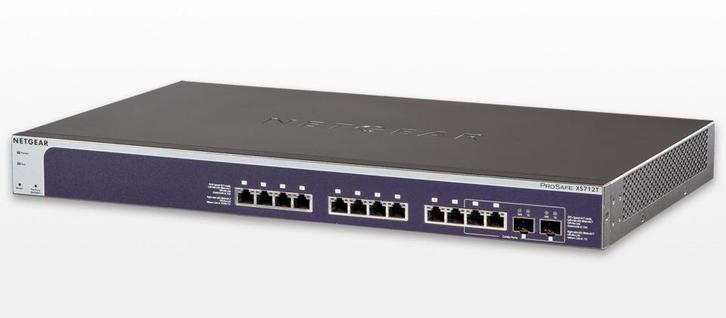Netgear ProSafe XS712T-100NES 12-poort 10G  2x SFP+ Smart, Computers en Software, Netwerk switches