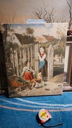 Schilderij: Kinderen met hond, 40x50 cm, Ophalen