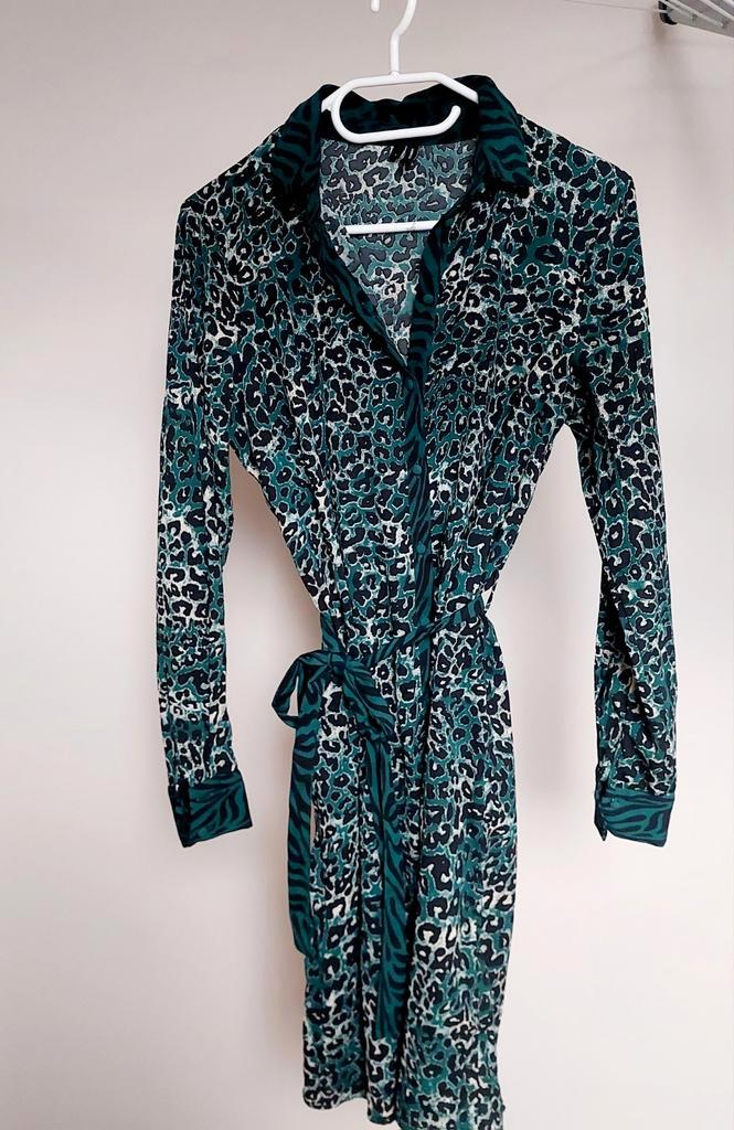 Prachtige groen zwarte Vero Moda Jurk - Maat S, Kleding | Dames, Jurken, Nieuw, Maat 36 (S), Groen, Knielengte, Ophalen of Verzenden