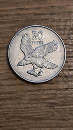 Botswana - 50 Thebe 2001 (D6), Postzegels en Munten, Munten | Afrika, Ophalen of Verzenden, Overige landen, Losse munt