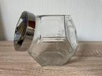Glazen voorraadpot met deksel, Glas of Glazen, Gebruikt, Ophalen of Verzenden, Glas