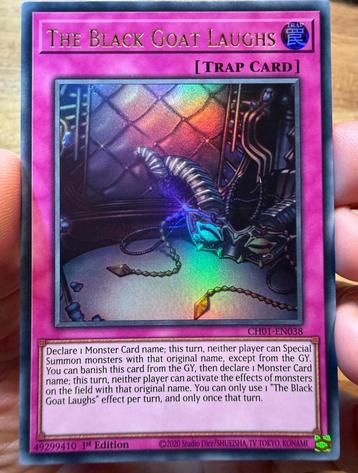 Yu-Gi-Oh! The Black Goat Laughs CH01 1st Edition ! beschikbaar voor biedingen