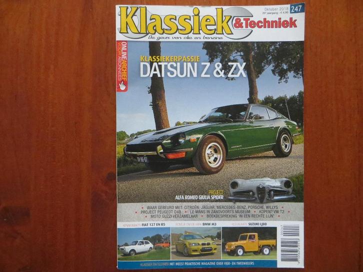 Klassiek & Techniek 247 Datsun Z en ZX, Fiat 127, Renault 5, Boeken, Auto's | Folders en Tijdschriften, Nieuw, Renault, Ophalen of Verzenden