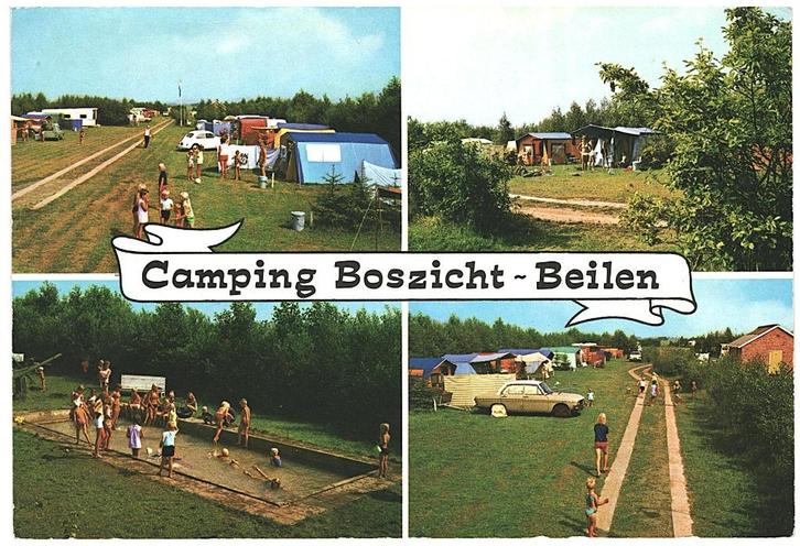 908098	Beilen	Drenthe	1969 Camping	Boszicht	Niet Gelopen, Verzamelen, Ansichtkaarten | Nederland, Ongelopen, Drenthe, 1960 tot 1980