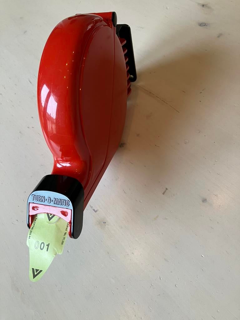 Volgnummer apparaat Turn-O-Matic + 17 navulrollen, Ophalen of Verzenden, Zo goed als nieuw