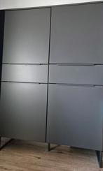 Kast Malaga antraciet/zwart - 175x120x41 cm, Ophalen of Verzenden, Zo goed als nieuw