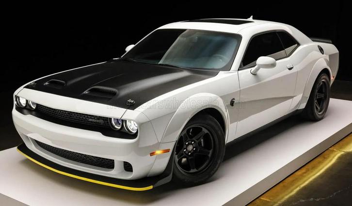 Autoart 1:18 Dodge Challenger SRT White, Hobby en Vrije tijd, Modelauto's | 1:18, Nieuw, Auto, Autoart, Ophalen of Verzenden