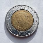 Italië 500 Lire 1994, Postzegels en Munten, Munten | Europa | Niet-Euromunten, Ophalen of Verzenden, Italië