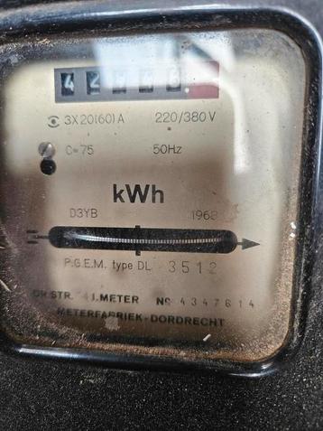 kWh meter, 3 fase 20 Amp beschikbaar voor biedingen
