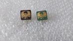 2 verschillende kleuren speldjes rudi Carrell, Ophalen of Verzenden, Zo goed als nieuw, Overige onderwerpen
