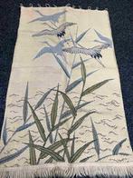 Vintage retro wandkleed kraanvogels en riet, Huis en Inrichting, Stoffering | Tapijten en Kleden, Gebruikt, 50 tot 100 cm, DJT