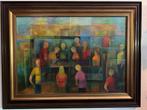 Kunstenaar van een impressionistische voorstelling., Antiek en Kunst, Kunst | Schilderijen | Klassiek, Ophalen