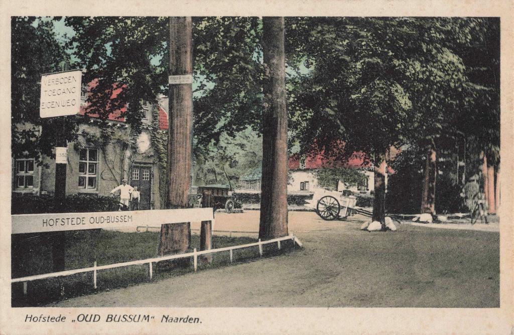 Naarden Hofstede Oud-Bussem M8025, Ophalen, 1920 tot 1940, Gelopen, Noord-Holland