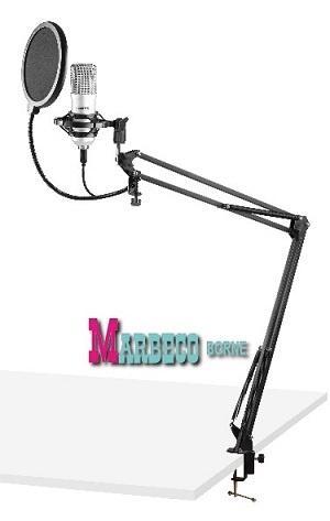 Studio Microfoon set, USB Microfoon, Tafelarm, Plopkap,Titan, Muziek en Instrumenten, Microfoons, Nieuw, Studiomicrofoon, Ophalen of Verzenden