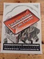 Reclame poster voor emaille borden. Ca 1920, Verzamelen, Merken en Reclamevoorwerpen, Ophalen of Verzenden, Gebruikt, Reclamebord