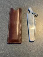 Zakmes in leren etui, Caravans en Kamperen, Kampeergereedschap, Ophalen of Verzenden, Gebruikt