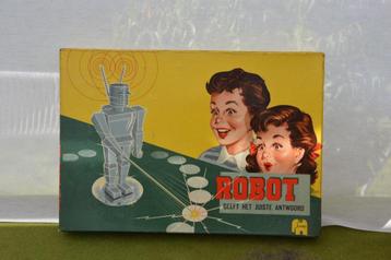 Oud Robot bordspel Jumbo uit 1955 Robot geeft juiste antwoor beschikbaar voor biedingen