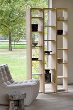 NU 20% korting Ethnicraft Oak Stairs Rack 2 stuks, Huis en Inrichting, Ophalen, Met plank(en), 100 tot 150 cm, 200 cm of meer