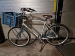 Gazelle herenfiets met krat, Fietsen en Brommers, Fietsen | Heren | Herenfietsen, Ophalen, Gebruikt, Versnellingen, Gazelle