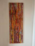 Kleurrijk strepen schilderij, groot formaat, moderne kunst, Ophalen