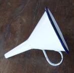 Emaille Brocante Trechtertje - Lengte 13 cm, Doorsnee 10 cm, Antiek en Kunst, Curiosa en Brocante, Ophalen of Verzenden