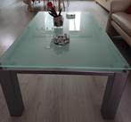 Glazen/RVS salontafel 130x75x45cm oph €20 Maastricht/ Amby, Ophalen, 100 tot 150 cm, 50 tot 100 cm, Minder dan 50 cm