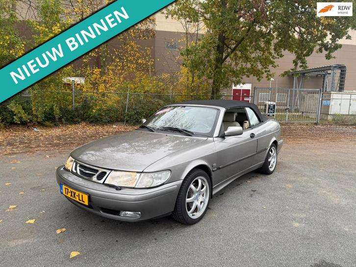 Saab 9-3 Cabrio 2.0t Anniversary LEUKE AUTO RIJDT EN SCHAKEL, Auto's, Saab, Bedrijf, Te koop, Saab 9-3, ABS, Airbags, Airconditioning
