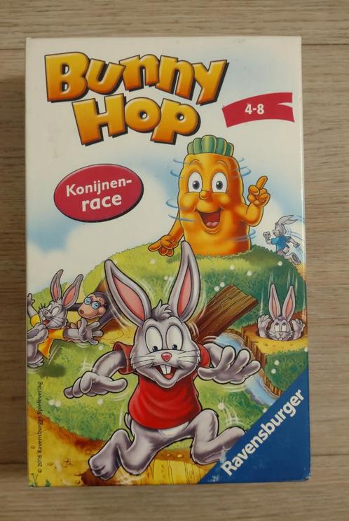 Bunny Hop, Hobby en Vrije tijd, Gezelschapsspellen | Bordspellen, Zo goed als nieuw, Een of twee spelers, Drie of vier spelers