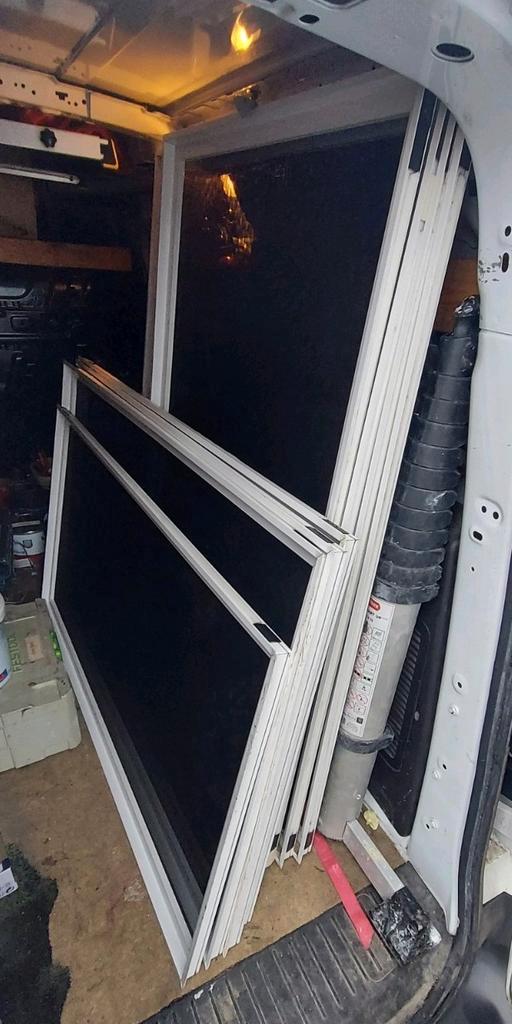 Raam horren 8 stuks, Doe-het-zelf en Verbouw, Deuren en Horren, Zo goed als nieuw, Overige typen, Minder dan 200 cm, Minder dan 80 cm