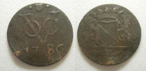 PD10135 Utrecht VOC Duit 1786, Postzegels en Munten, Munten | Nederland, Losse munt, 1 cent, Vóór koninkrijk, Ophalen of Verzenden