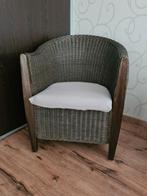 leuke rieten stoel, Huis en Inrichting, Stoelen, Ophalen, Gebruikt, Bruin, Eén