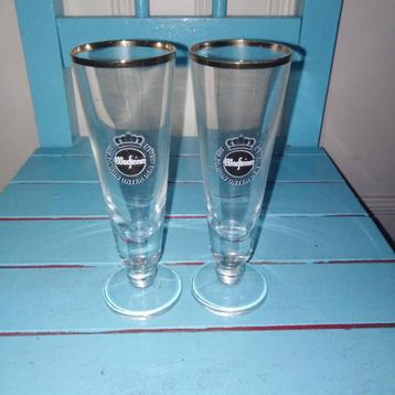 Warsteiner mini proef bierglaasjes 2 stuks beschikbaar voor biedingen