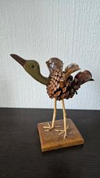 Vogel van dennenappel en natuurlijke materialen, Huis en Inrichting, Ophalen of Verzenden, Zo goed als nieuw