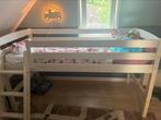 Halfhoogslaper kinderbed bed wit, Ophalen, Zo goed als nieuw, Halfhoogslaper