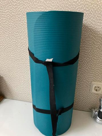 Blauwe Crane Yogamat met Draagband beschikbaar voor biedingen