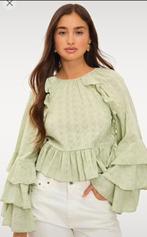 Mintgroene ruffle blouse - loavies, Kleding | Dames, Blouses en Tunieken, Ophalen of Verzenden, Maat 36 (S), Groen, Loavies