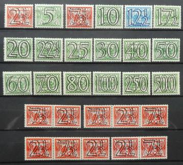 1940 Guilloche + stroken 356-373 & 356A-356D (B11-13) beschikbaar voor biedingen