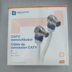 Hirschmann CATV Coax ansluitkabel 10m wit in doos, Audio, Tv en Foto, Audiokabels en Televisiekabels, Ophalen, Zo goed als nieuw