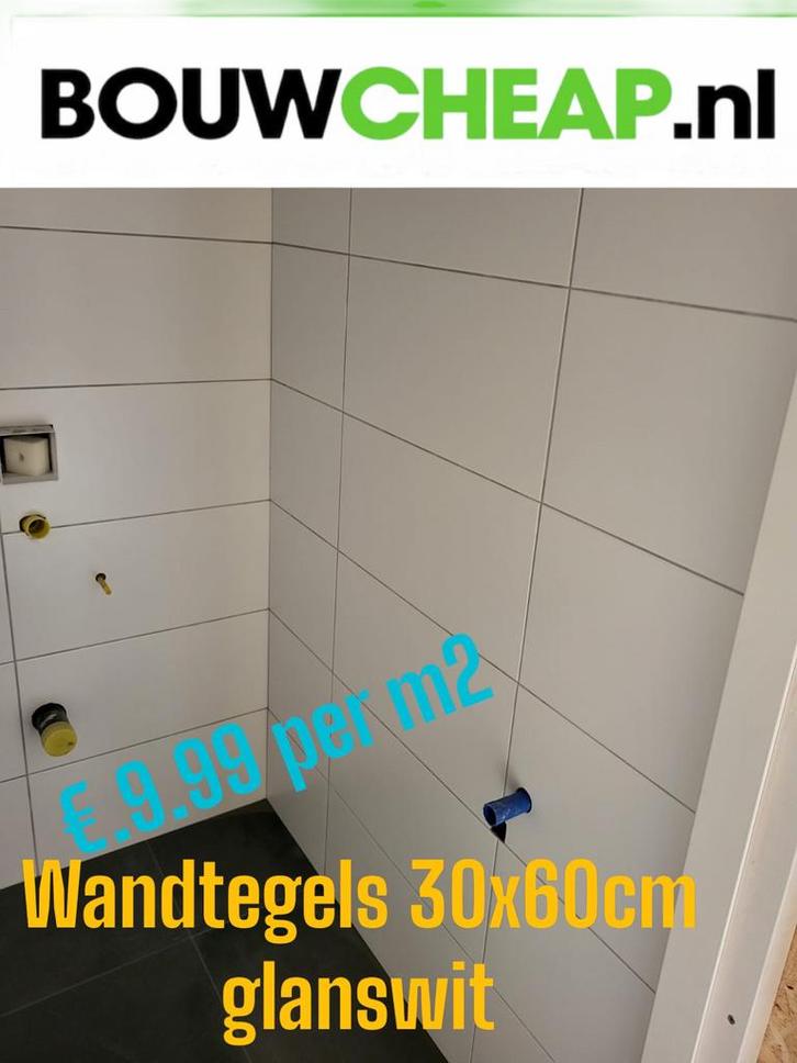 Wandtegels 30x60cm Bouwcheap de goedkoopste, Doe-het-zelf en Verbouw, Tegels, Nieuw, Ophalen of Verzenden
