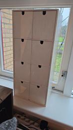 Wit houten kastje met vakken, Huis en Inrichting, Kasten | Lockerkasten, Ophalen of Verzenden, Gebruikt, Landelijk