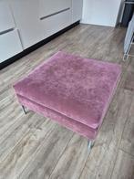 Vierkante poef / voetenbank, Ophalen, Vierkant, 75 tot 100 cm, Zo goed als nieuw