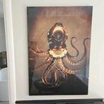 Plexiglas schilderij met octopus, Schilderij, Ophalen of Verzenden, Zo goed als nieuw, 75 cm of meer