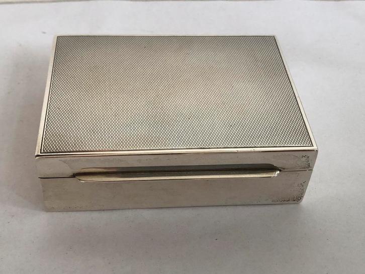 Art Deco 925 zilveren Sigarettendoosje, Antiek en Kunst, Antiek | Goud en Zilver, Zilver, Ophalen of Verzenden