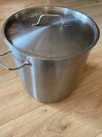 Grote 20L Inductie Kookpot - Horeca Kwaliteit, Huis en Inrichting, Keuken | Potten en Pannen, Gebruikt, Inductieplaat, Rvs, Ophalen