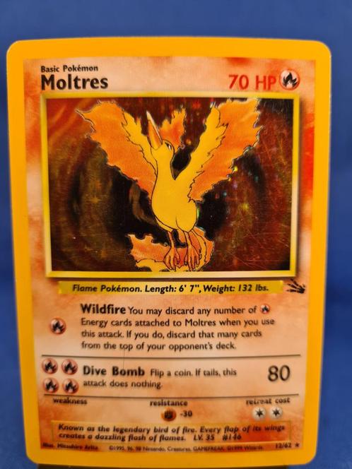 Aerodactyl 1/62 - Fossil, Hobby en Vrije tijd, Verzamelkaartspellen | Pokémon, Gebruikt, Losse kaart, Verzenden