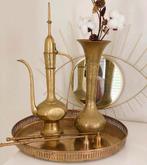 Indische antieke vaas van messing, Ophalen of Verzenden, Koper of Brons
